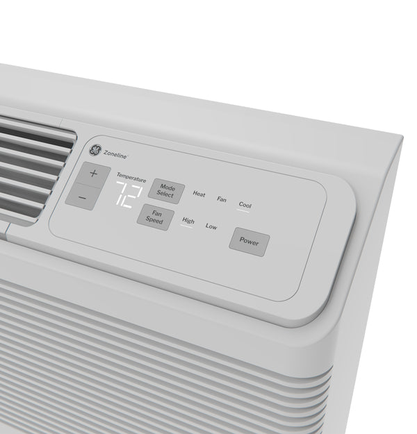 GE AZHS12DRXXA 12,000 BTU Zoneline® Heat Pump Fixed Speed Unit with ICR, 230/208v